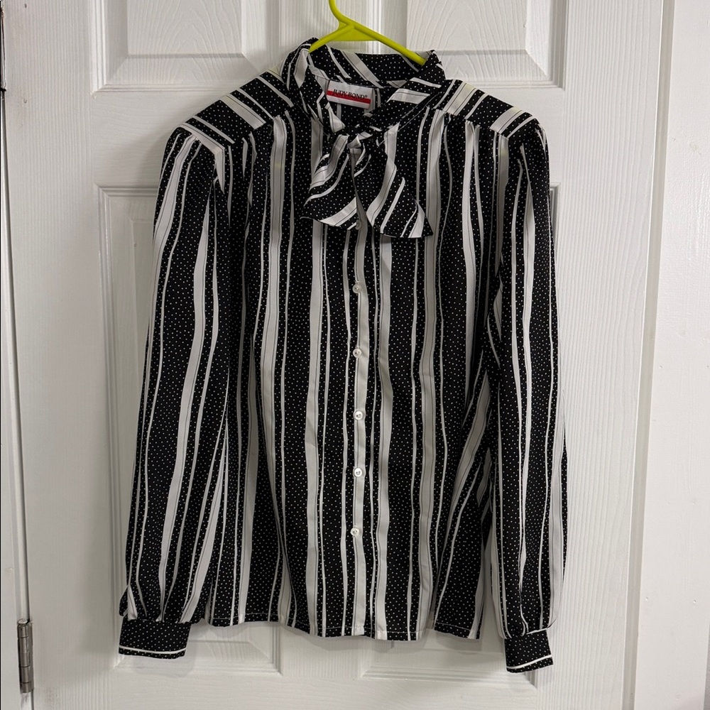 Chic Striped Women's Blouse